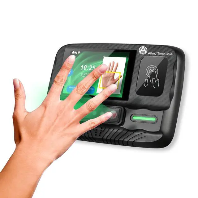 Alt view image 3 of 6 - Badge + Face + Palm scan time Clock with Online Reporting (Model #CB4100)