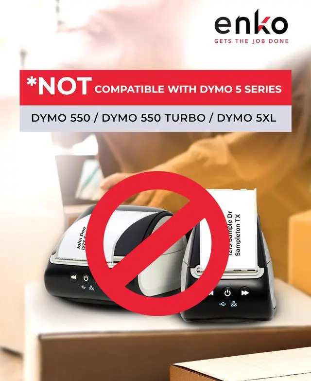 Alt view image 5 of 6 - 30323 24 Rolls | 5280 Direct Thermal Shipping Labels (2-1/8 x 4 in) | Address and Barcode Labels Compatible with Dymo LabelWriter 450 Turbo and 4XL Printers