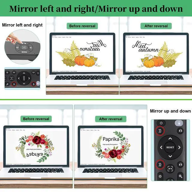 Alt view image 5 of 6 - Document Camera for Classroom, USB Camera for Teacher, 12MP & 9X Zoom-in, Move lmage, Mic and Speaker, Mirroring, LED Light, 2 Port HUB, for Remote Learning, Painting, Live Demo (with Remote)