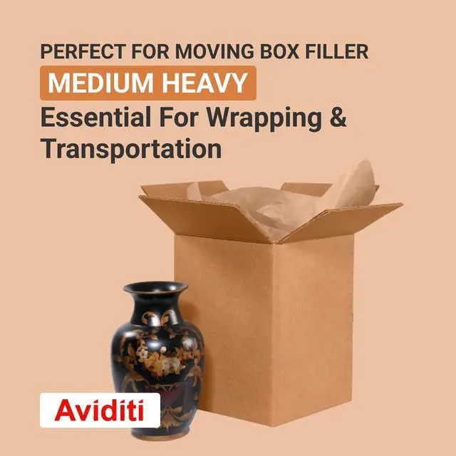 Alt view image 3 of 5 - Delta Paper Shipping Paper Roll 24"L, 1-Pack | Large Kraft Paper Roll for Packing, Moving and Storage