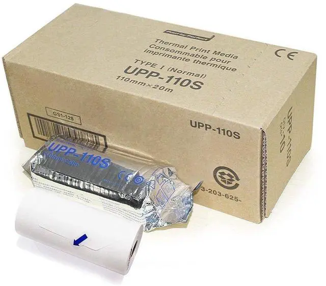 Main image of Black & White Thermal Paper, Standard Density, 10 rolls/bx