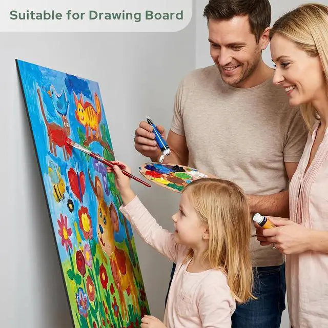 Alt view image 4 of 6 - 22x28 Black Foam Board 3/16 Thick 10 Pack | Acid Free, Polystyrene, Warp-Resistant, Easy to Cut, For Drawing Presentation, Project, Picture, Decorations & Craft Display