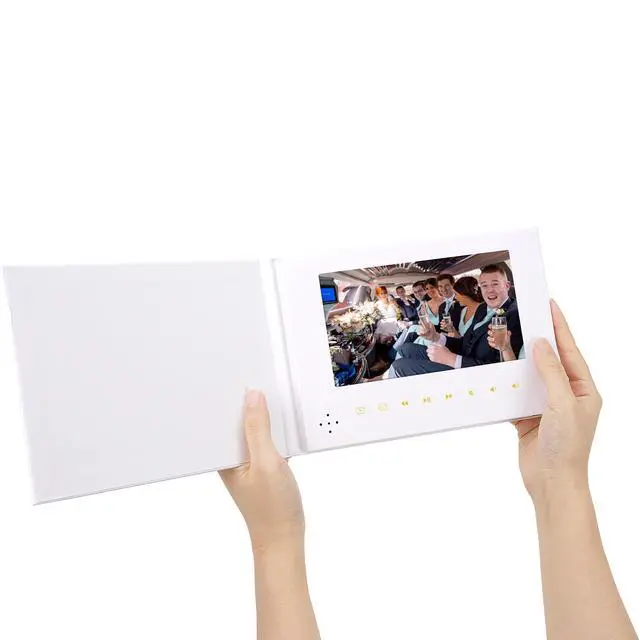 Alt view image 2 of 6 - Blank White Video Book, 7-Inch Video Keepsake Gift with Sound, 4GB | Keeps the focus on your own memory