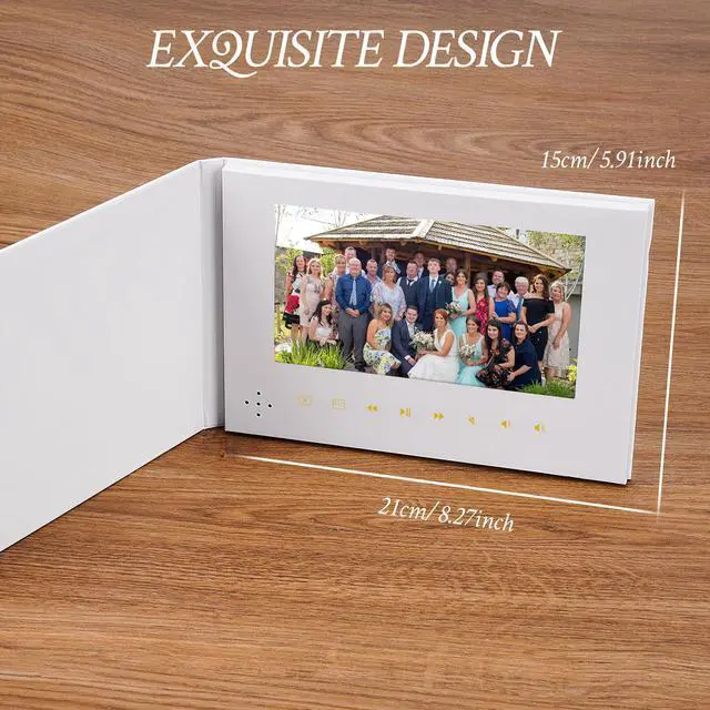 Alt view image 5 of 6 - Blank White Video Book, 7-Inch Video Keepsake Gift with Sound, 4GB | Keeps the focus on your own memory