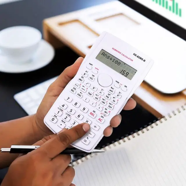 Alt view image 6 of 6 - 32 Pcs Scientific Calculators 2 Line Engineering Scientific Calculator Bulk Function Math Large Display Multi-Function Ideal for College Office Business Finance, Pink, Blue, Green, White