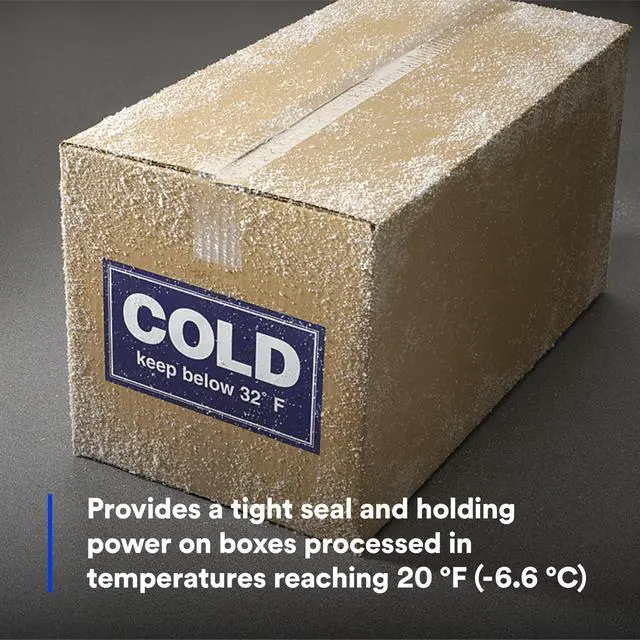Alt view image 4 of 6 - Scotch High Tack Box Sealing Tape 311+, Cold Shipping, Freezer Storage, Clear Color, 48 mm x 100 m, 36/Case