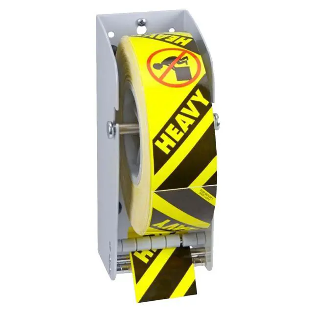 Alt view image 2 of 6 - Wall Mount Label Dispenser (3") - Sticker Roll Dispenser - Table Top - Label Holder - Stamp Roll Dispenser - Sticker Stand - Thermal Label Holder - Heavy-Duty All Steel