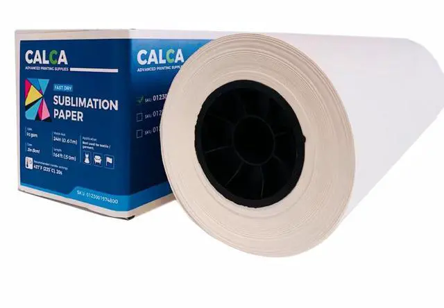 Main image of Sublimation Paper 24in x 164ft Heat Transfer Paper Roll 2" Core Fast Dry Sublimation Paper Roll 95gsm for E)*pson F570 for T-Shirts Mugs Fabric DIY