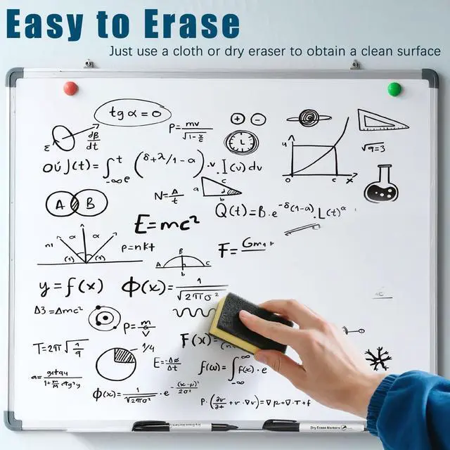 Alt view image 2 of 6 - 300 Count Black Dry Erase Markers Bulk, Fine Tip Whiteboard Marker, Low Odor Dry Erase Pens for Back to School Supplies