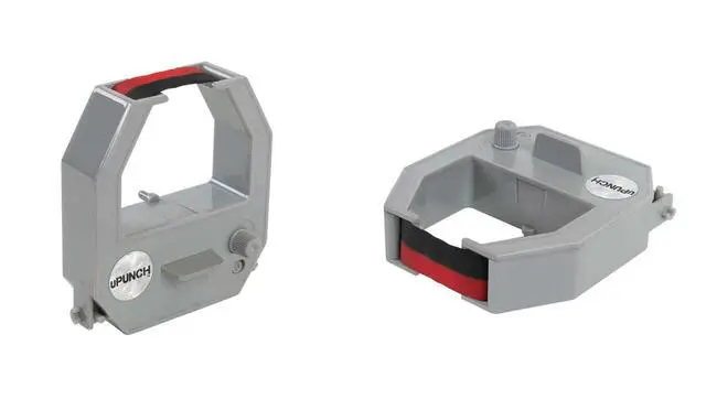 Alt view image 3 of 6 - 2 Pack Ribbon/200 Card Combo for Gray HN4000 AutoAlign Calculating Time Clocks (HNRL2TCL2200)