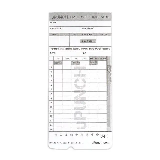 Alt view image 4 of 6 - 2 Pack Ribbon/200 Card Combo for Gray HN4000 AutoAlign Calculating Time Clocks (HNRL2TCL2200)