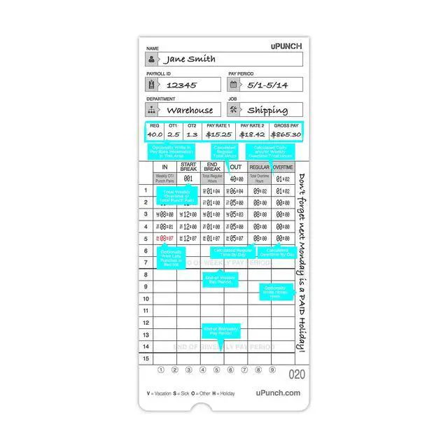 Alt view image 6 of 6 - 2 Pack Ribbon/200 Card Combo for Gray HN4000 AutoAlign Calculating Time Clocks (HNRL2TCL2200)