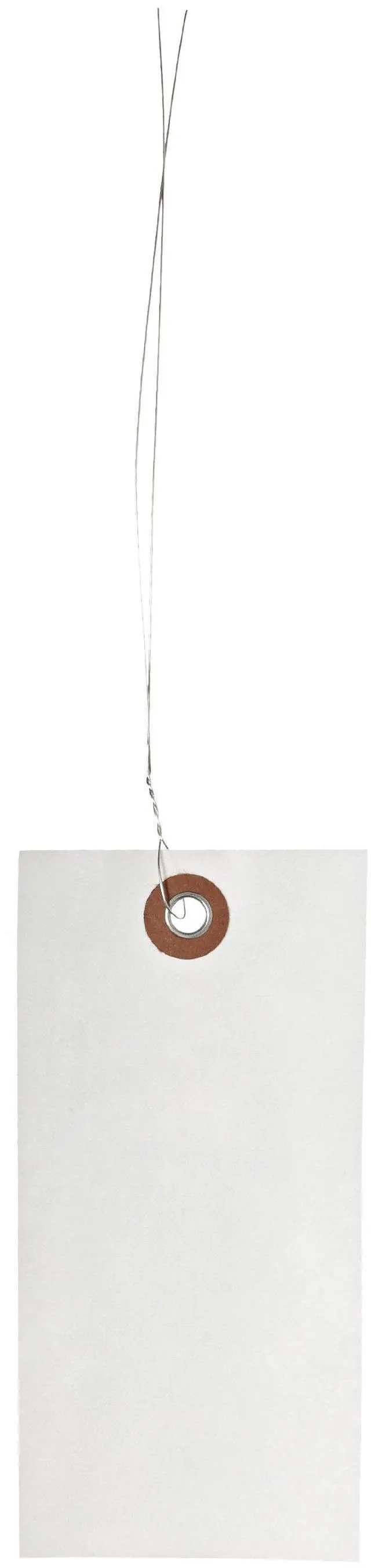 Main image of TYVEK® Wired Shipping Tags, 4 3/4" x 2 3/8", 12" Wire, White, Water and Tear Resistant, Made with Spunbonded Olefin, with Metal Eyelet, Color Code Your Shipments with Vibrant Tags, Case of 1000