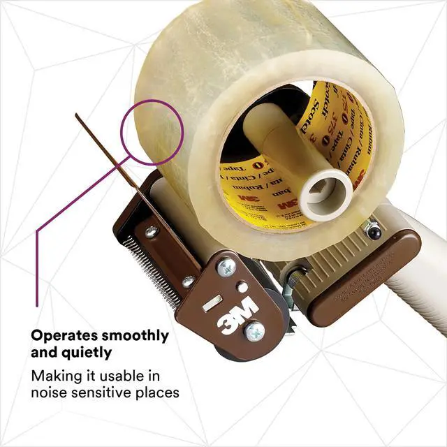 Alt view image 2 of 6 - Scotch Low Noise Tape Dispenser H153 for Quiet or Recurrent Use, Pistol Grip Design, High-Impact Resistant, 3 in