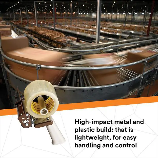 Alt view image 4 of 6 - Scotch Low Noise Tape Dispenser H153 for Quiet or Recurrent Use, Pistol Grip Design, High-Impact Resistant, 3 in