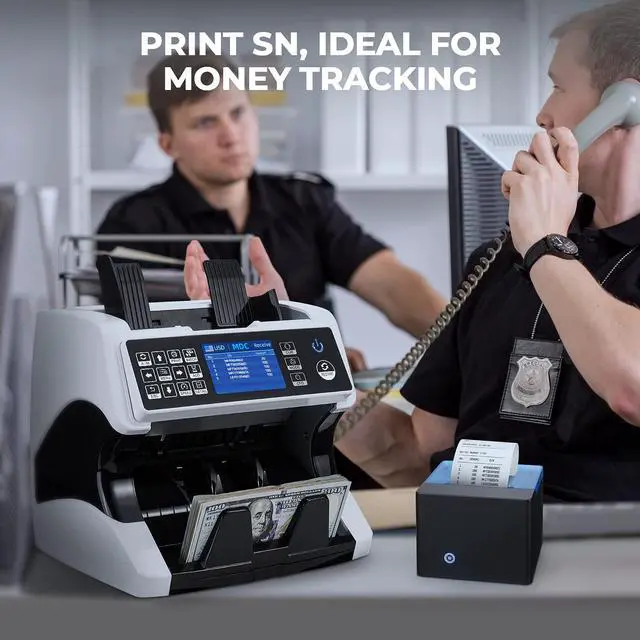 Alt view image 4 of 6 - Thermal Printer for Mixed Denomination Money Counter Machine, Connect and Use