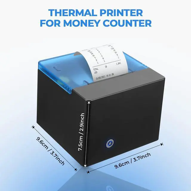 Alt view image 5 of 6 - Thermal Printer for Mixed Denomination Money Counter Machine, Connect and Use