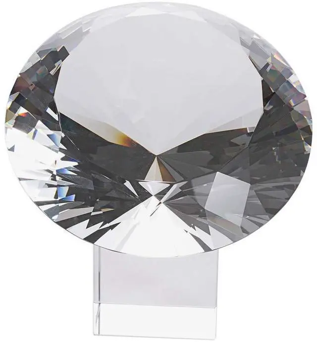 Main image of 200mm(8 inch) Big Crystal Diamond Paperweight Wedding Centerpiece