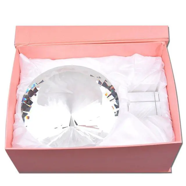 Alt view image 4 of 5 - 200mm(8 inch) Big Crystal Diamond Paperweight Wedding Centerpiece