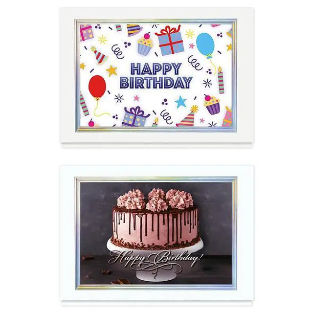 Alt view image 3 of 6 - Birthday Cards Assortment Box (35 Cards), Foil & Embossing (Birthday Fun)