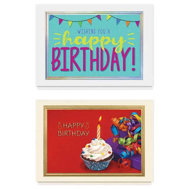 Alt view image 4 of 6 - Birthday Cards Assortment Box (35 Cards), Foil & Embossing (Birthday Fun)