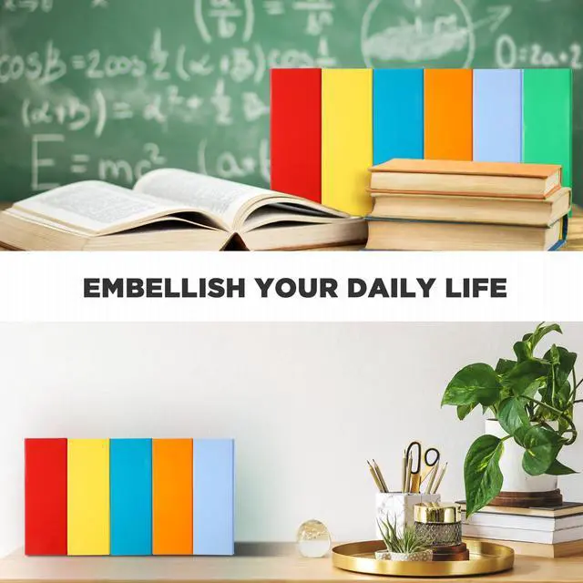 Alt view image 5 of 6 - 64 Pcs Magazine File Holder Set Including Colored Foldable Desk File Holder Organizer White Label Stickers Cute Cat Pen Cardboard Magazine Storage Box for Document School Home Office