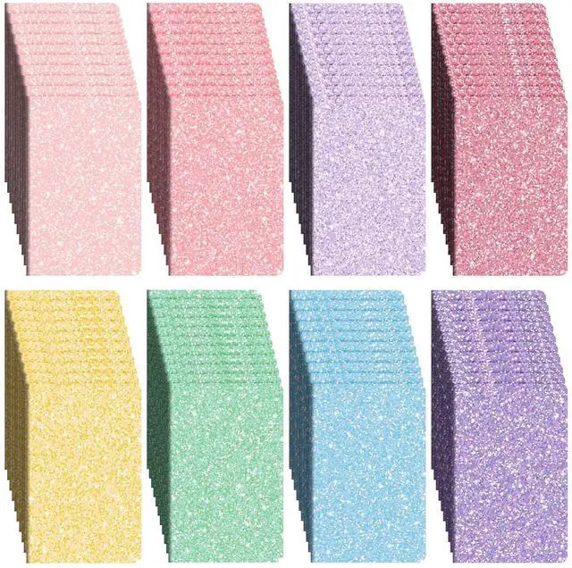 Main image of 80 Pack Glitter Notebooks Bulk 8.3x5.5 Inch Glitter Lined Paper Journals Pack, 60 Pages 30 Sheets A5 Size Travel Writing Notebooks for Teens Women Writing Note Taking Office Gifts