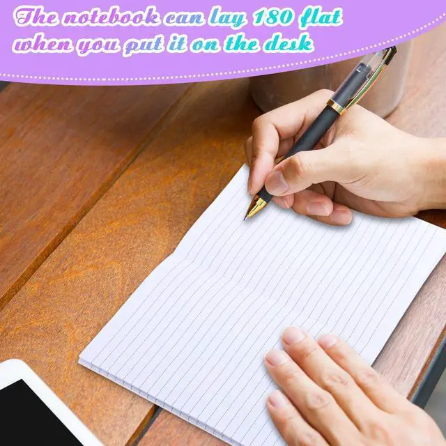 Alt view image 4 of 6 - 80 Pack Glitter Notebooks Bulk 8.3x5.5 Inch Glitter Lined Paper Journals Pack, 60 Pages 30 Sheets A5 Size Travel Writing Notebooks for Teens Women Writing Note Taking Office Gifts