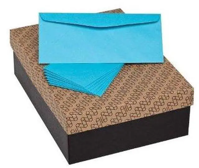 Main image of (TM) Envelopes, #10 Commercial Flap, Vellum Finish, 24lb / 60 Text (89 GSM), 4-1/8" x 9-1/2" (Blue, 500)