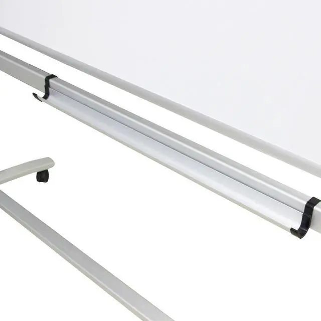 Alt view image 3 of 4 - Double-Sided Mobile Whiteboard Easel Style, 48 x 36 Inches | Rolling Dry Erase Board on Wheels with Steel Stand for School Office Home 4' x 3'