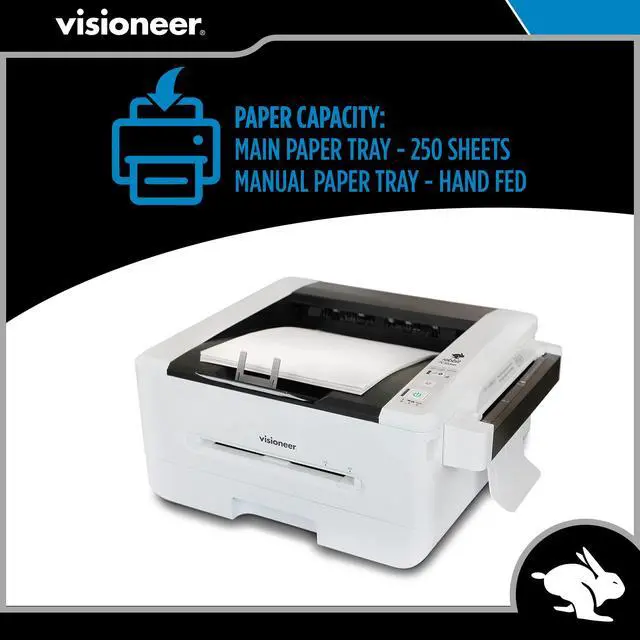 Alt view image 5 of 6 - Rabbit PC30dwn Laser Printer/Copy Machine, USB Office Printer and Copier for PC and Mac, 30 PPM, Sheetfed 250 Page Automatic Document Feeder (ADF), White