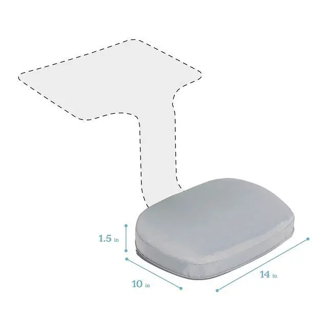 Alt view image 2 of 6 - The Surf Desk Seat Cushion, Flexible Seating, Grey, 10-Pack