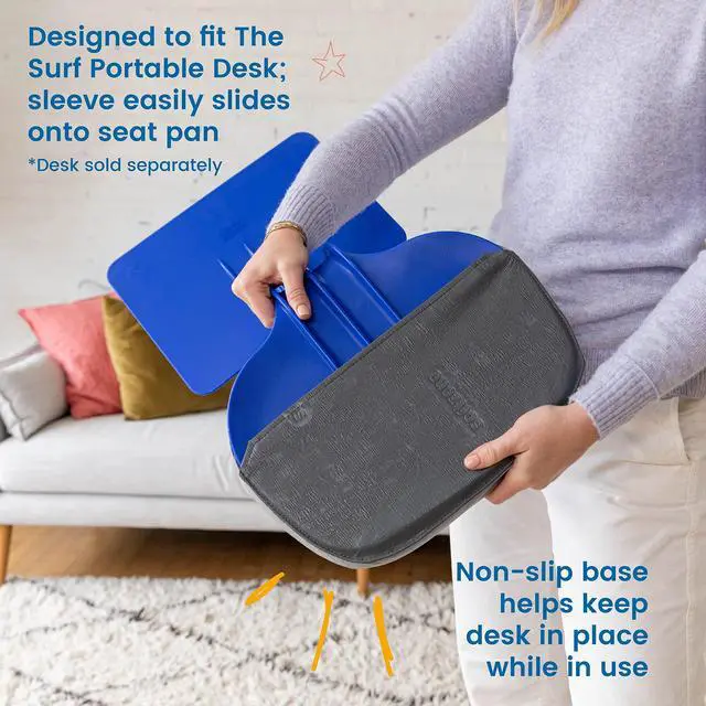 Alt view image 3 of 6 - The Surf Desk Seat Cushion, Flexible Seating, Grey, 10-Pack