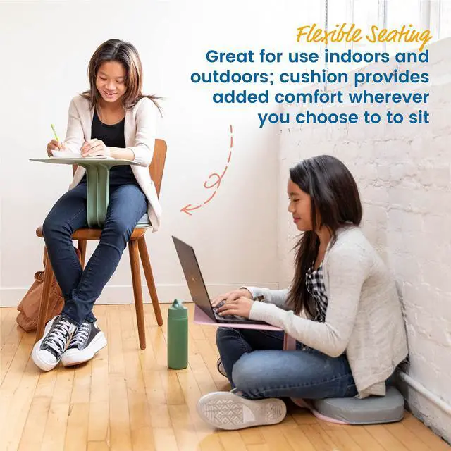 Alt view image 4 of 6 - The Surf Desk Seat Cushion, Flexible Seating, Grey, 10-Pack