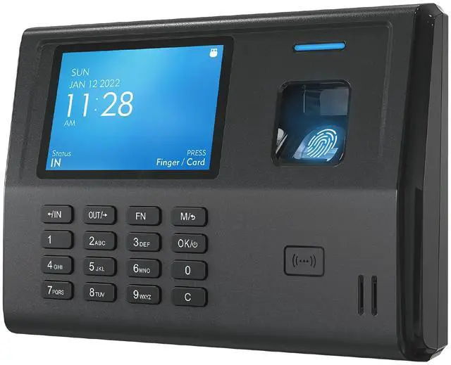 Main image of CX3 Fingerprint Time Clocks for Small Business Employees - No Monthly Fee No Software Required - Biometric Clock in and Out Machine - Right Out of The Box, Finger + RFID + Pin Punching