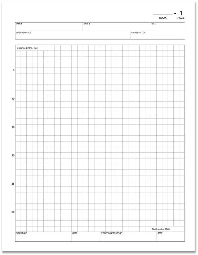 Alt view image 4 of 5 - Student Lab Notebook, 25 Pack, 50 Pages | Scientific Grid Format, Green Cover, Saddle-Stitched, 8.5'' x 11'' - Made in USA