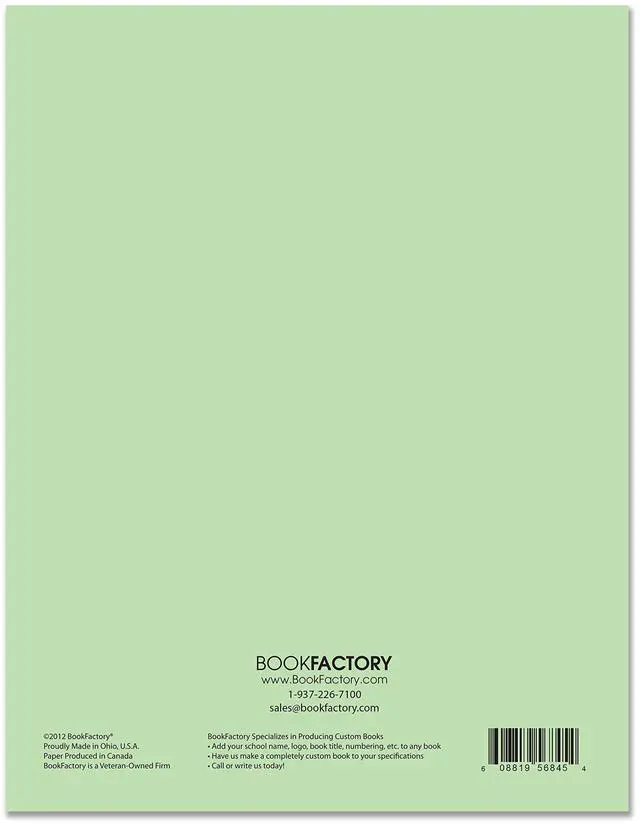 Alt view image 5 of 5 - Student Lab Notebook, 25 Pack, 50 Pages | Scientific Grid Format, Green Cover, Saddle-Stitched, 8.5'' x 11'' - Made in USA