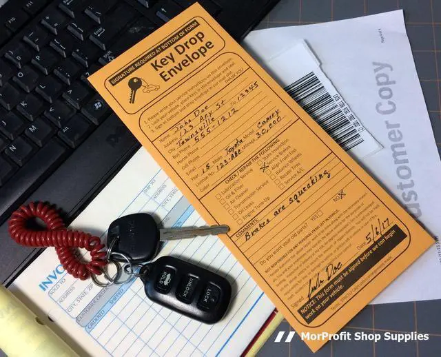 Alt view image 3 of 4 - 500 Night Drop Key Envelopes - Auto Repair Shops and Mechanics