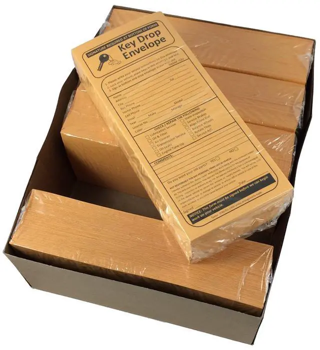 Alt view image 4 of 4 - 500 Night Drop Key Envelopes - Auto Repair Shops and Mechanics