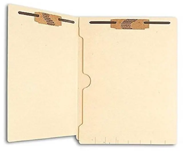 Main image of Full Pocket Manila File Folder - 2 Fastener End Tab Document Folder - Premium Material - Position Legal Document Organizer Designed - (50 Folders)