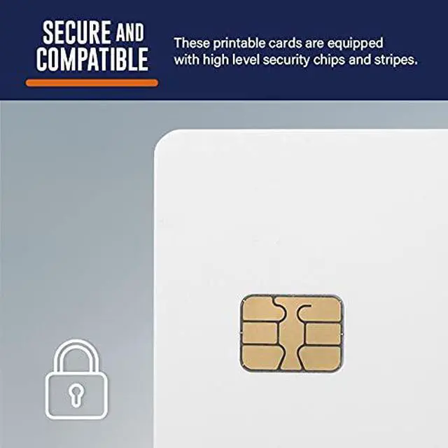 Alt view image 2 of 4 - 100 pack - SLE4442 Chip Cards with Hi-Co Magnetic Stripe PVC - SLE 4442