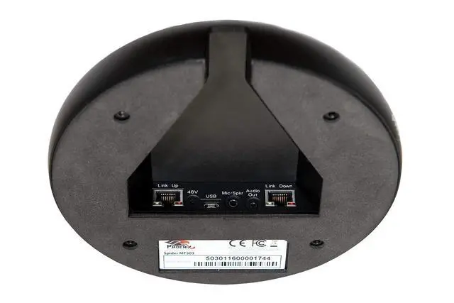 Alt view image 3 of 6 - Phoenix Spider MT503 - USB Speakerphone - Tabletop or Ceiling Mountable - 360º 16sqft of Coverage, Daisychain 15 Units. Zoom Rooms, Huddle, Conference