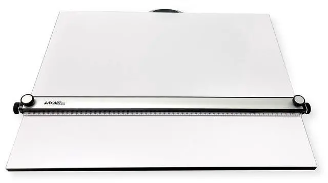 Alt view image 2 of 6 - PK00015 Model PXB24 Portable Drafting Drawing Board 18" x 24"; PXB Series; Adjustable Aluminum Parallel Straightedge; Carry Handle; Architecture Tool for Students and Professionals