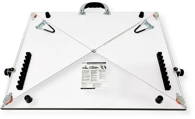 Alt view image 3 of 6 - PK00015 Model PXB24 Portable Drafting Drawing Board 18" x 24"; PXB Series; Adjustable Aluminum Parallel Straightedge; Carry Handle; Architecture Tool for Students and Professionals