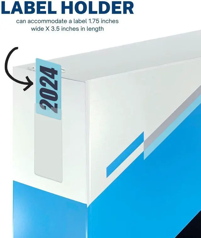 Alt view image 5 of 6 - 6 Inch Locking Angle D-Ring Binder Heavy Duty Poly Binder with Printed Design, Secure Locking 3 Rings, Spine Label Holder, Non-Customizable Cover, Holds 8.5" x 11" Paper (4)