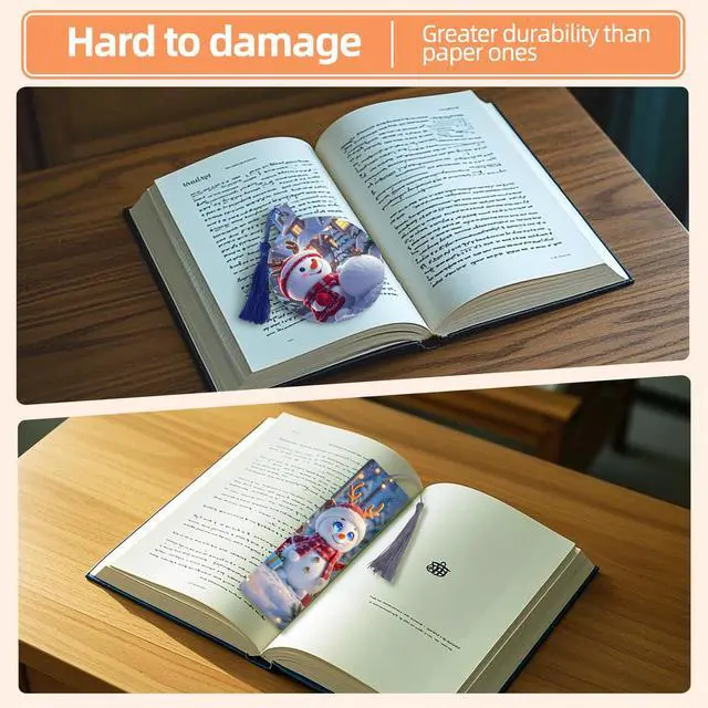 Alt view image 4 of 6 - Sublimation Bookmarks Blank Aluminum 50 PCS 2X7 Inch Metal 1MM Thick Larger Bookmark for Double-Side Heat Transfer Rectangle