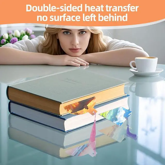 Alt view image 6 of 6 - Sublimation Bookmarks Blank Aluminum 50 PCS 2X7 Inch Metal 1MM Thick Larger Bookmark for Double-Side Heat Transfer Rectangle