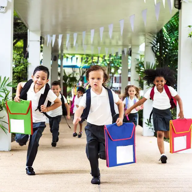 Alt view image 6 of 6 - 24 Sets Book Pouches for Classroom in Bulk Book Bags with 15 Name Tag