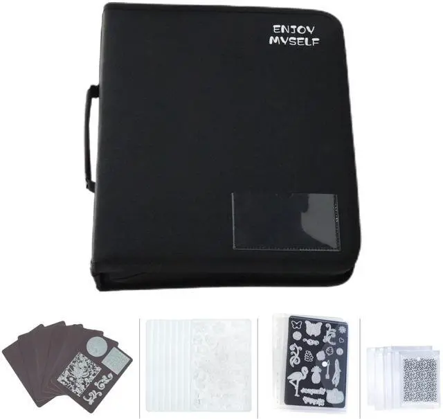 Main image of Stamp and Die Cut Storage Bag with Pockets,Rubber Magnetic Sheets and Clear Stamp Storage Panels
