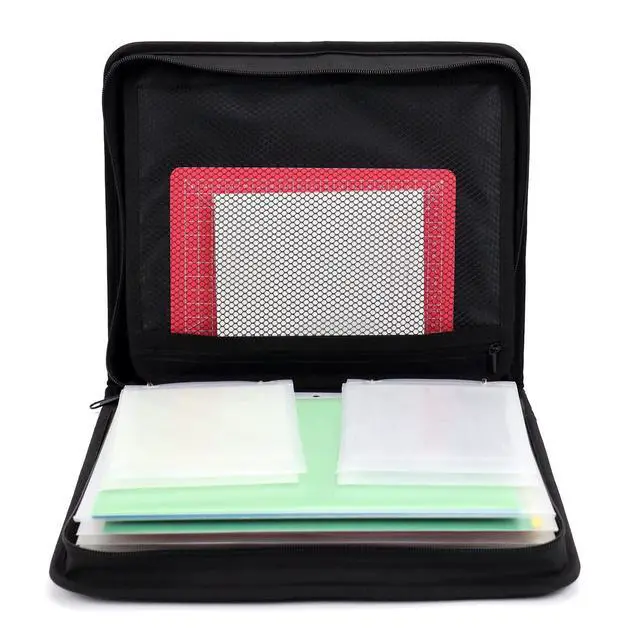 Alt view image 6 of 6 - Stamp and Die Cut Storage Bag with Pockets,Rubber Magnetic Sheets and Clear Stamp Storage Panels